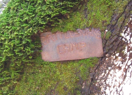 Rattlesnake Camp sign