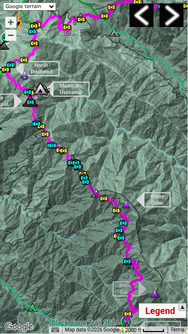 Black Cone Trail backpack - photomap
